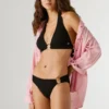 Spodenki bikini z prążkowanej dzianiny Spodenki bikini z prążkowanej dzianiny