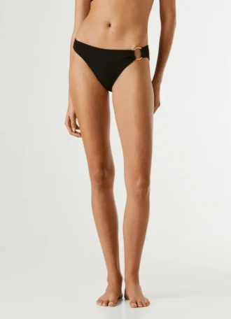Spodenki bikini z prążkowanej dzianiny