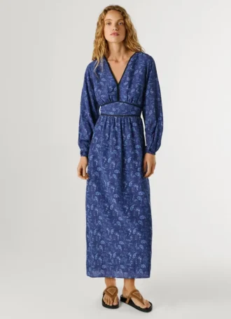 Sukienka maxi w paisley
