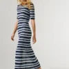 Sukienka maxi w prążki Sukienka maxi w prążki