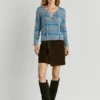 Sweter z dzianiny z dekoltem w serek Sweter z dzianiny z dekoltem w serek