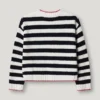 Sweter z dzianiny z dekoltem w serek