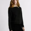 Sweter z dzianiny z dekoltem w serek Sweter z dzianiny z dekoltem w serek
