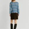 Sweter z dzianiny z dekoltem w serek Sweter z dzianiny z dekoltem w serek