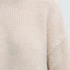 Sweter z dzianiny z dekoltem w serek Sweter z dzianiny z dekoltem w serek