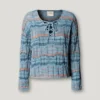 Sweter z dzianiny z dekoltem w serek Sweter z dzianiny z dekoltem w serek