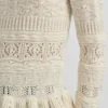 Sweter z okrągłym dekoltem z dzianiny mouliné Sweter z okrągłym dekoltem z dzianiny mouliné