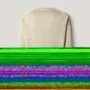 Sweter z okrągłym dekoltem z dzianiny piqué Sweter z okrągłym dekoltem z dzianiny piqué
