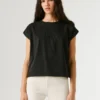 T-shirt z ażurowymi kwiatowymi detalami T-shirt z ażurowymi kwiatowymi detalami