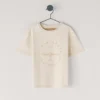 T-shirt z nadrukiem logo o luźnym kroju