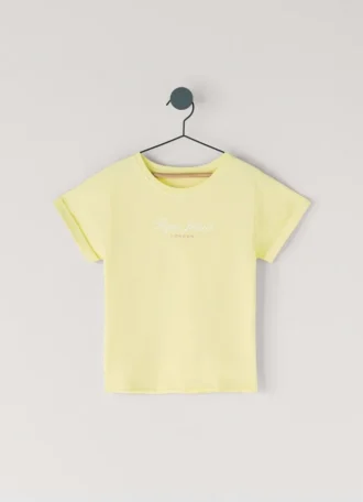 T-shirt z nadrukiem logo o luźnym kroju