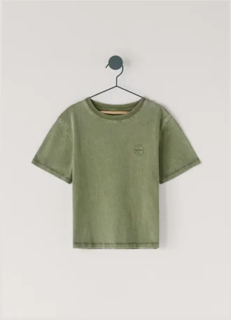T-shirt z nadrukiem logo o luźnym kroju