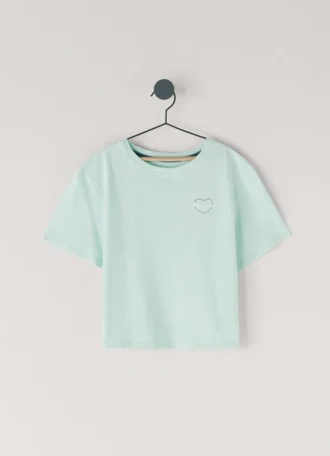 T-shirt z nadrukiem logo o luźnym kroju
