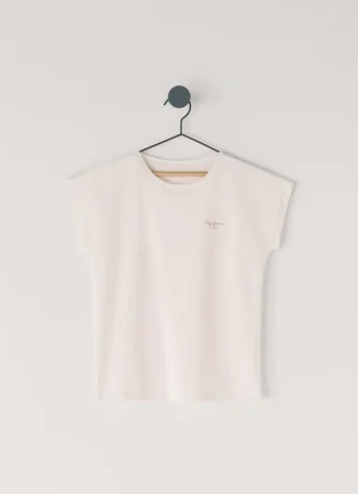 T-shirt z nadrukiem logo o luźnym kroju