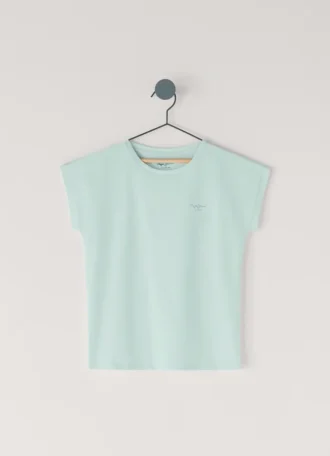 T-shirt z nadrukiem logo o luźnym kroju