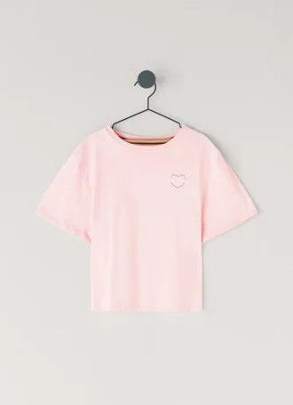 T-shirt z nadrukiem logo o luźnym kroju
