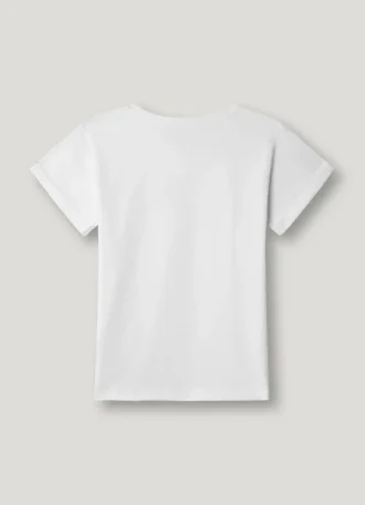 T-shirt z nadrukiem logo o luźnym kroju
