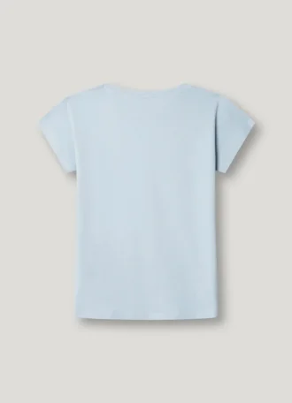 T-shirt z nadrukiem logo o luźnym kroju