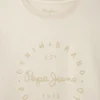 T-shirt z nadrukiem logo o luźnym kroju
