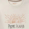 T-shirt z nadrukiem logo o luźnym kroju