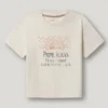 T-shirt z nadrukiem logo o luźnym kroju