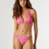 Top bikini w kwiaty