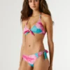 Top bikini w kwiaty