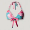 Top bikini w kwiaty