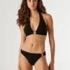 Top bikini z prążkowanej tkaniny Top bikini z prążkowanej tkaniny