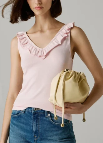 Torba typu hobo z efektem skóry