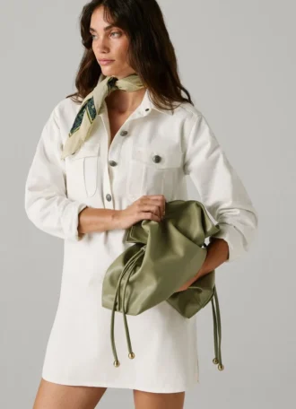 Torba typu hobo z efektem skóry