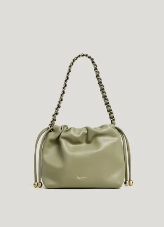 Torba typu hobo z efektem skóry