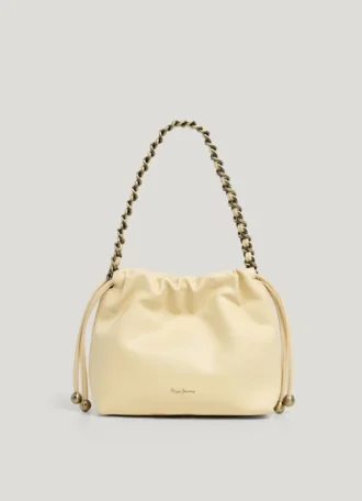 Torba typu hobo z efektem skóry