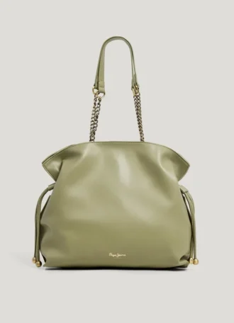 Torba typu hobo z efektem skóry
