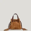 Zamszowa torba typu bucket Zamszowa torba typu bucket