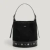 Zamszowa torba typu bucket Zamszowa torba typu bucket